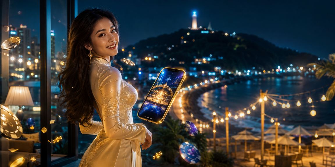 Người chơi mặc áo dài trải nghiệm casino và cá cược tại Vũng Tàu